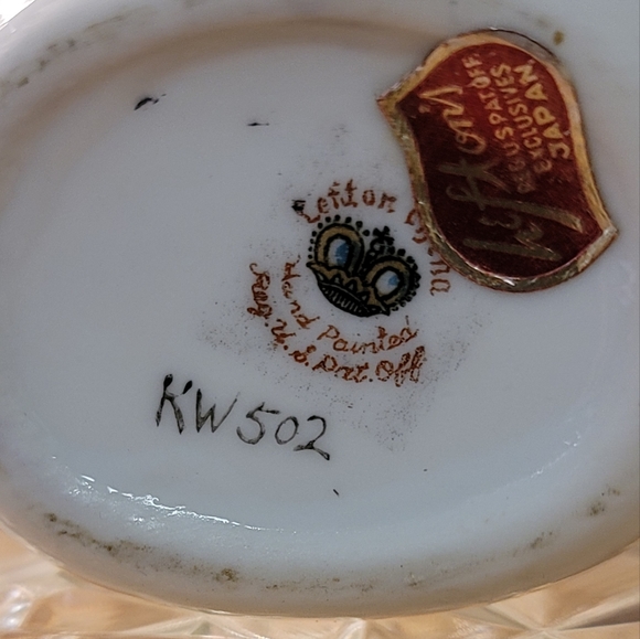 Vintage Floral Bud Vase Lefton Hand Painted. Antique - Picture 4 of 4